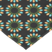 Kerstlampjes Patroon Oranje en blauw Tafelkleed (Gekanteld)