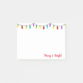 kerstlampjes Post haar notities Post-it® Notes (Voorkant)