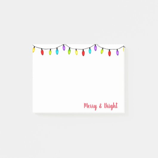 kerstlampjes Post haar notities Post-it® Notes (Voorkant)