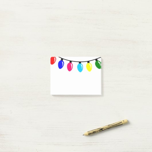 kerstlampjes post-it® notes (Op bureau)