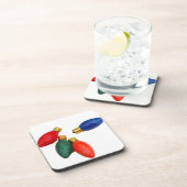 kerstlampjes Reeks kurkOnderzetters Bier Onderzetter (Rechterzijde)