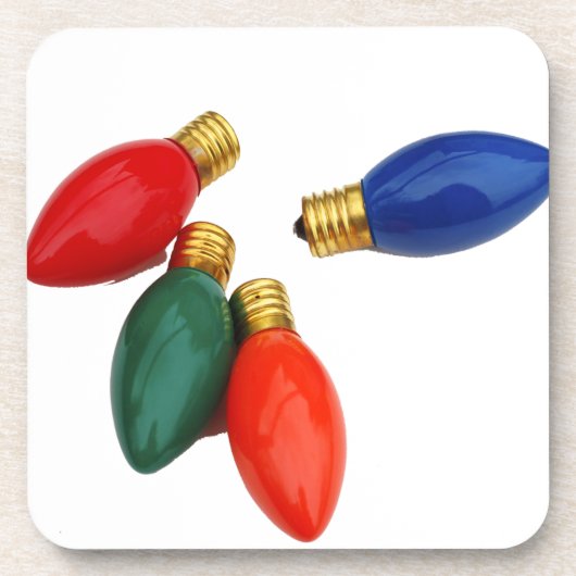 kerstlampjes Reeks kurkOnderzetters Bier Onderzetter (Voorkant)