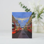 Kerstlampjes, Regent Street, Londen Briefkaart (Staand voorkant)