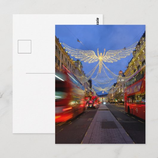Kerstlampjes, Regent Street, Londen Briefkaart (Voorkant / Achterkant)