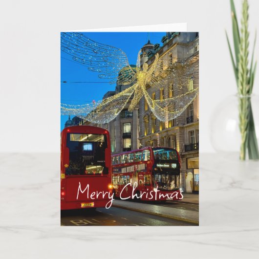 Kerstlampjes, Regent Street, Londen Kaart (Voorkant)