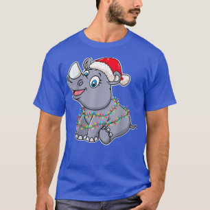 kerstlampjes Rhinoceros Draag het Pet Rhinocer T-shirt