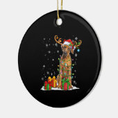 kerstlampjes Rhodesian Ridgeback Dog Keramisch Ornament (Links)