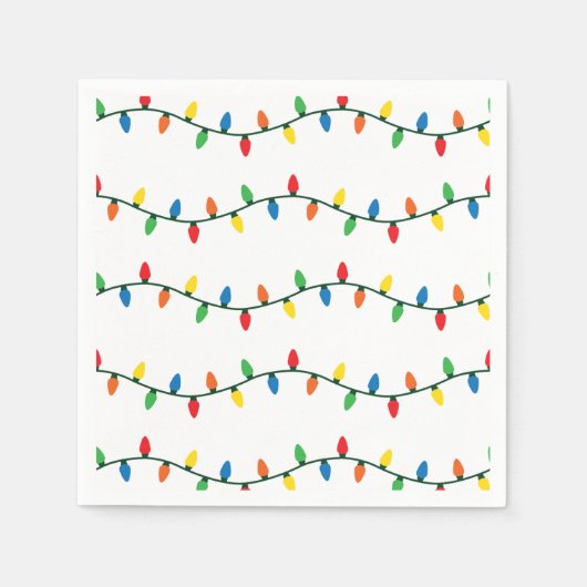 kerstlampjes servet (Voorkant)