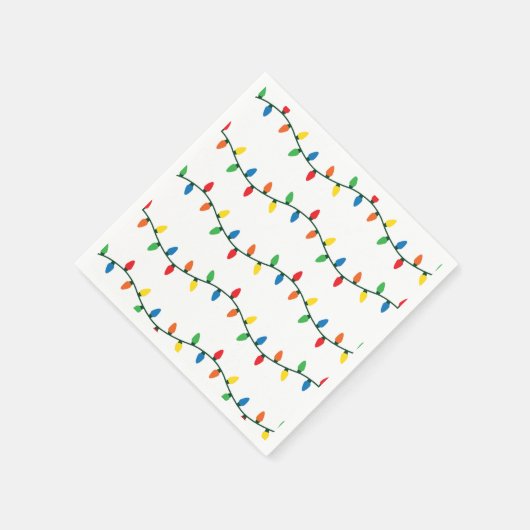 kerstlampjes servet (Hoek)