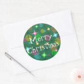 kerstlampjes sticker met prettige kerstdagen (Envelop)