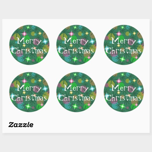 kerstlampjes sticker met prettige kerstdagen (Vel)