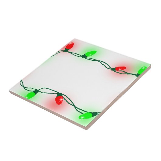 kerstlampjes tegeltje (Zijkant)