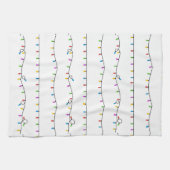 kerstlampjes theedoek (Horizontaal)