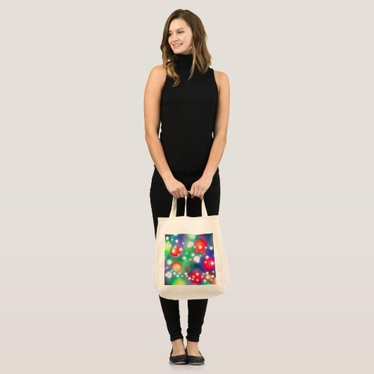 kerstlampjes tote bag (Voorkant (model))