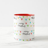 kerstlampjes tweekleurige koffiemok (Center)