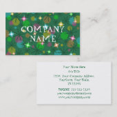 Kerstlampjes visitekaartje voortekst (Voorkant / Achterkant)