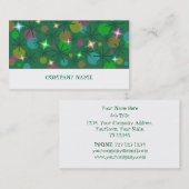 kerstlampjes visitekaartje witte streep (Voorkant / Achterkant)