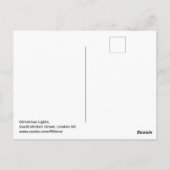 Kerstlampjes, Zuid-Molton St., Londen-Briefkaart Briefkaart (Achterkant)