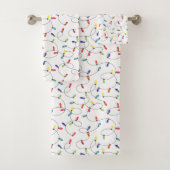 kerstlamppatroon bad handdoek (Insitu)