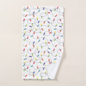 kerstlamppatroon bad handdoek (Handdoek)