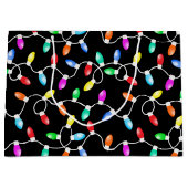 kerstlamppatroon groot cadeauzakje (Voorkant)