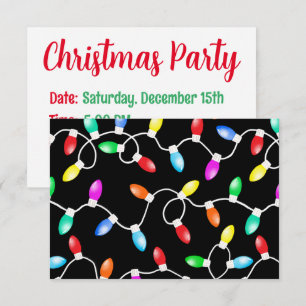 kerstlamppatroon kaart