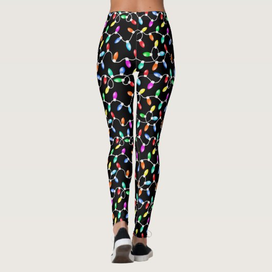kerstlamppatroon leggings (Achterkant)