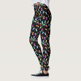 kerstlamppatroon leggings