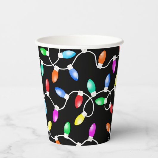 kerstlamppatroon papieren bekers (Achterkant)