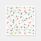 kerstlamppatroon servet (Voorkant)