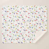 kerstlamppatroon sherpa deken (Voorkant (horizontaal))