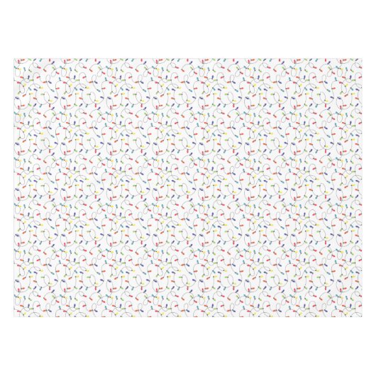 kerstlamppatroon tafelkleed (Voorkant (Horizontaal))