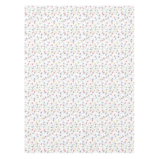 kerstlamppatroon tafelkleed (Voorkant)