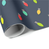 kerstlamppatroon Verpakkingspapier Cadeaupapier (Rol Hoek)