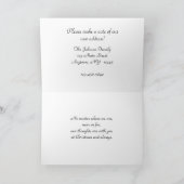 Kerstlamppost Adres Wijzigingsblad Feestdagen Kaart (Binnen)