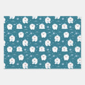 kerstlampverloopplaat set van 3 inpakpapier vel (Voorkant)