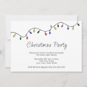 Kerstlampvoet Retro Holiday Kaart (Voorkant)