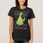 Kerstlamskerstlama llama lelijke kerstbekers t-shirt (Voorkant)