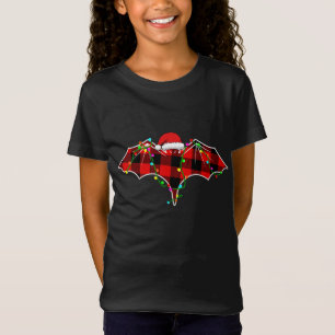 kerstlamsveeg Pajama Red Pset Bat Animals T-shirt