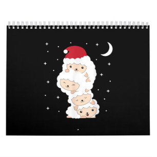 kerstlamsvlees met kerstmantel kalender