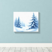 Kerstland Canvas Afdruk (Insitu (Houten vloer))