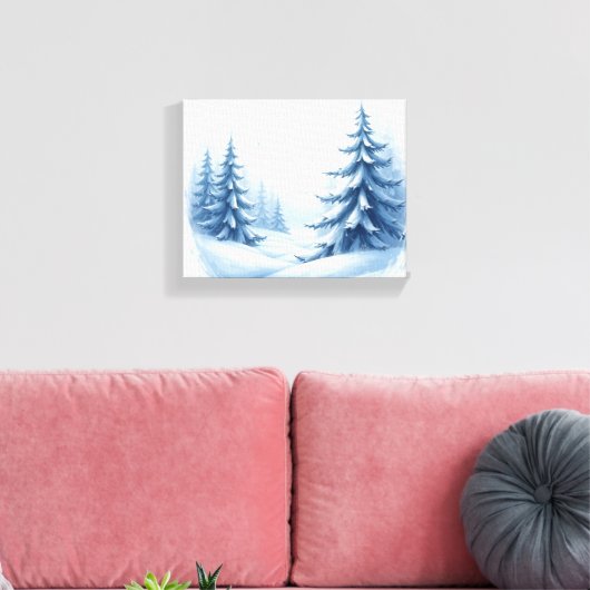 Kerstland Canvas Afdruk (Insitu (Woonkamer))