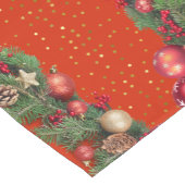 Kerstland en siertafel korte tafelloper (Hoek)