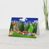 Kerstland Feestdagen Kaart (Voorkant)