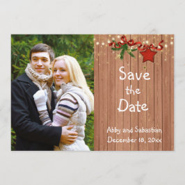 Kerstland Foto slaat de datum op Save The Date