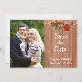 Kerstland Foto slaat de datum op Save The Date (Voorkant)