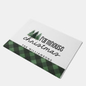 Kerstland Gepland kerstfeest Familienaam Hout Deurmat (Schuin)