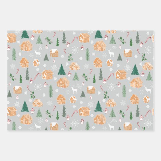 Kerstland Inpakpapier Vel (Voorkant 3)