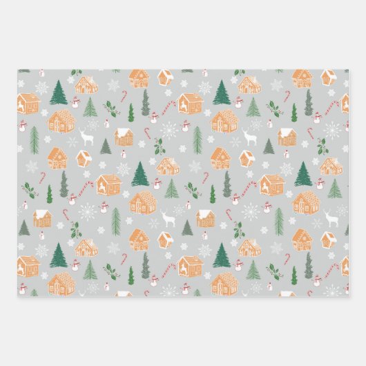 Kerstland Inpakpapier Vel (Voorkant)