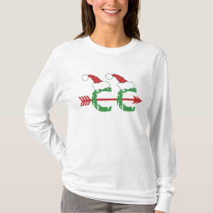 Kerstland loopt over t-shirt